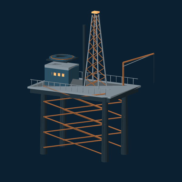 Illustrative offshore platform